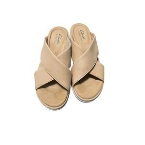 Clarks Women's Jillian Gem Wedge Sandal Size 6